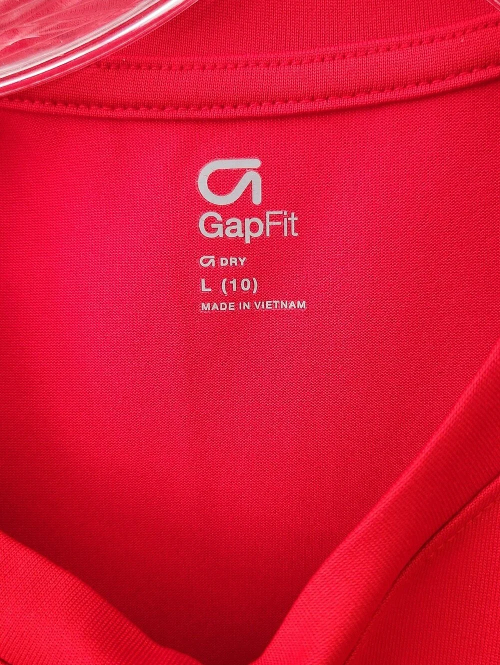 GapFit Kids Red Activewear Muscle Tank Top - Size L (10)